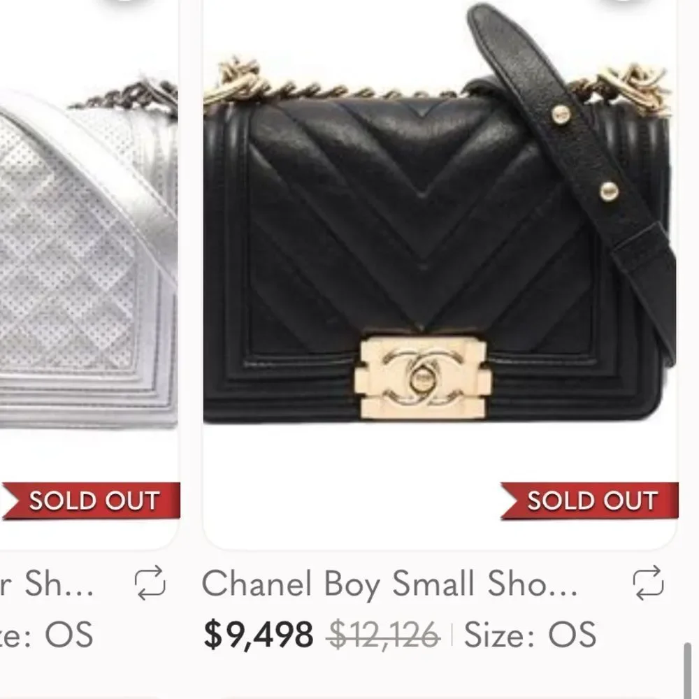 CHANEL CLASSIC small boy bag